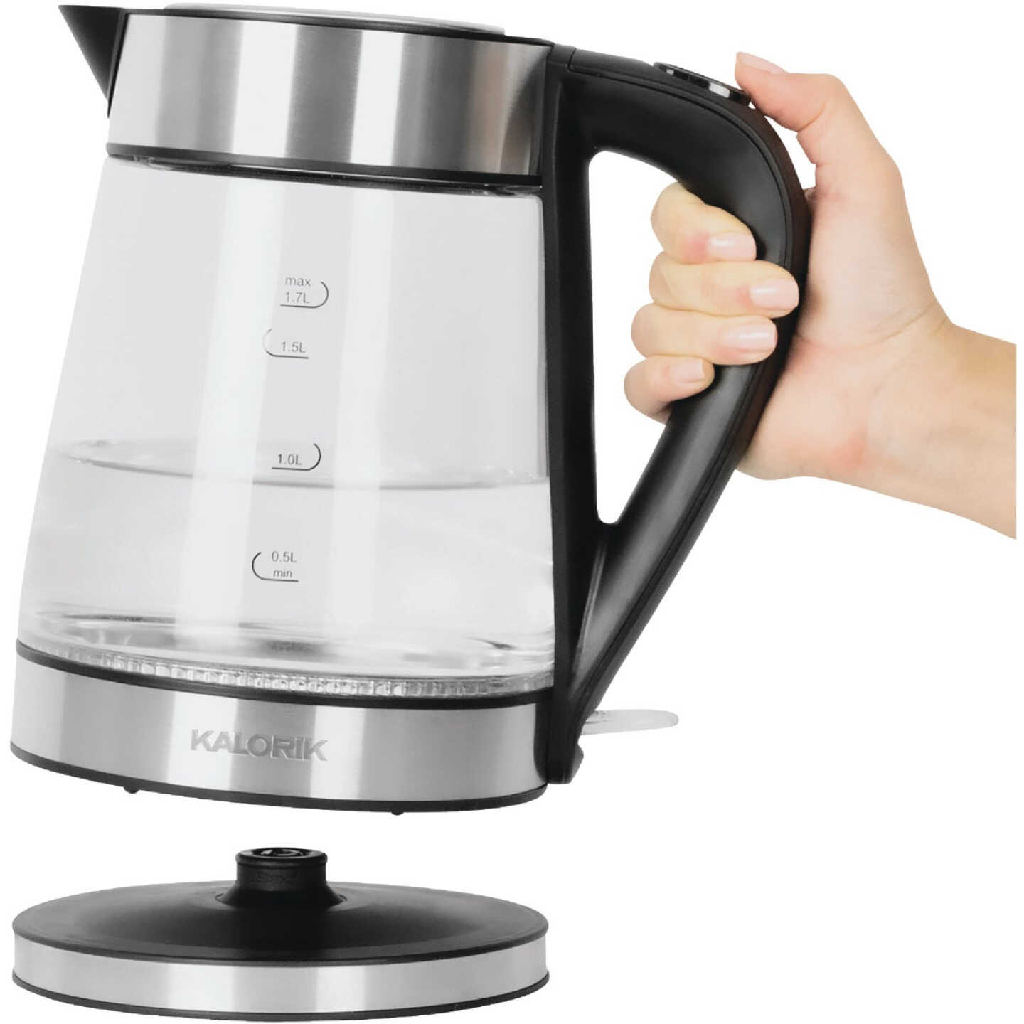 Hamilton Beach 1.7 L Stainless Steel Electric Kettle with LED